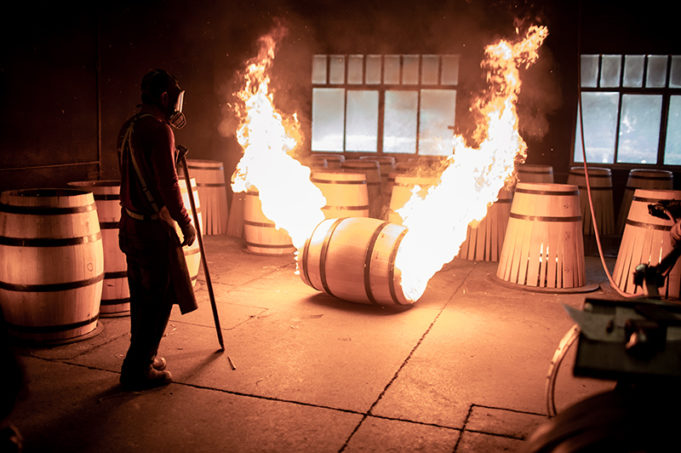 Bearface Whisky cooperage toasting oak barrels