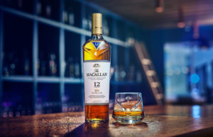 Macallan highland single malt scotch whisky with dram